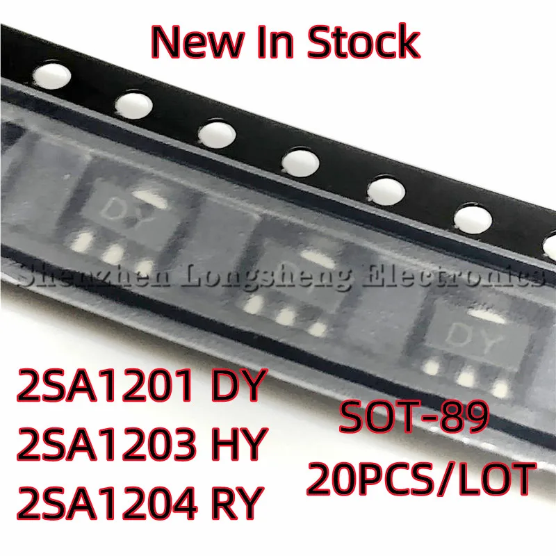 20PCS/LOT 2SA1201 DY 2SA1203 HY 2SA1204 RY  SOT-89 SMD Transistor chip transistor New In Stock Original Quality 100%