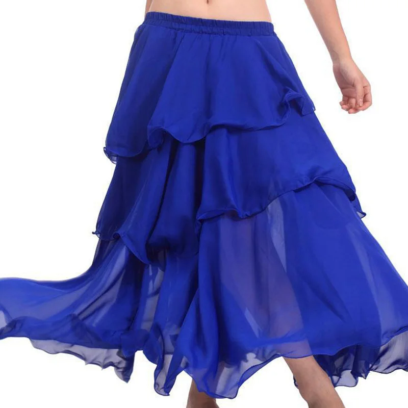 New 2022 Sexy Dancing Belly Dance Costume Long Wave Skirt Dress10 Colours for Belly Dancer Dancing Skirts For Dance Women Girls