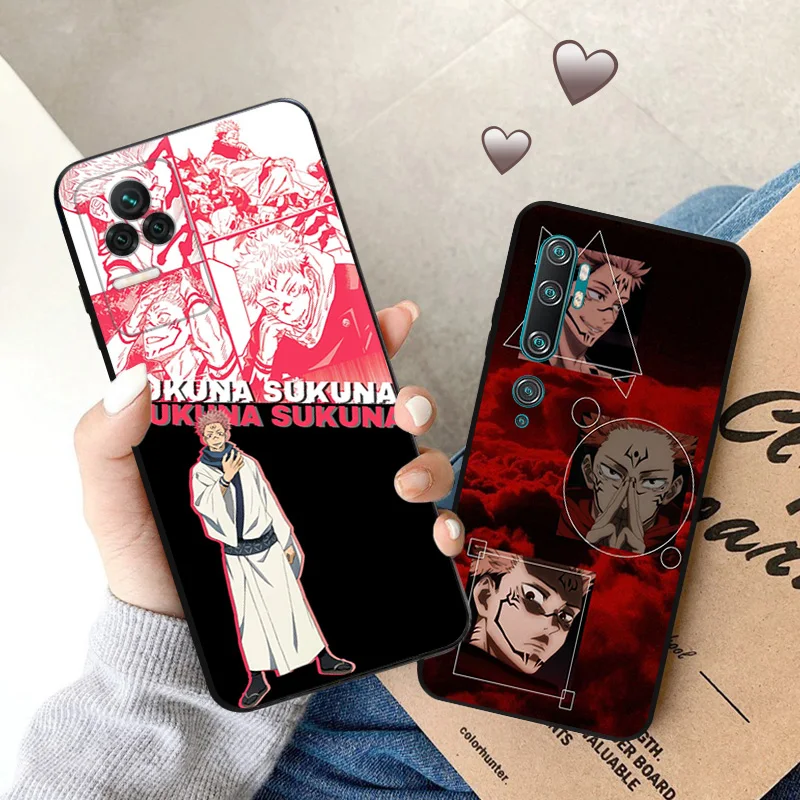 Ultra Thin Phone Case For Redmi Note11 11s A1 A2 Plus K60 K50 K40 Xiaomi 14 11t 11Lite CC9Pro Ryomen Sukuna Jujutsu Kaisen Cover