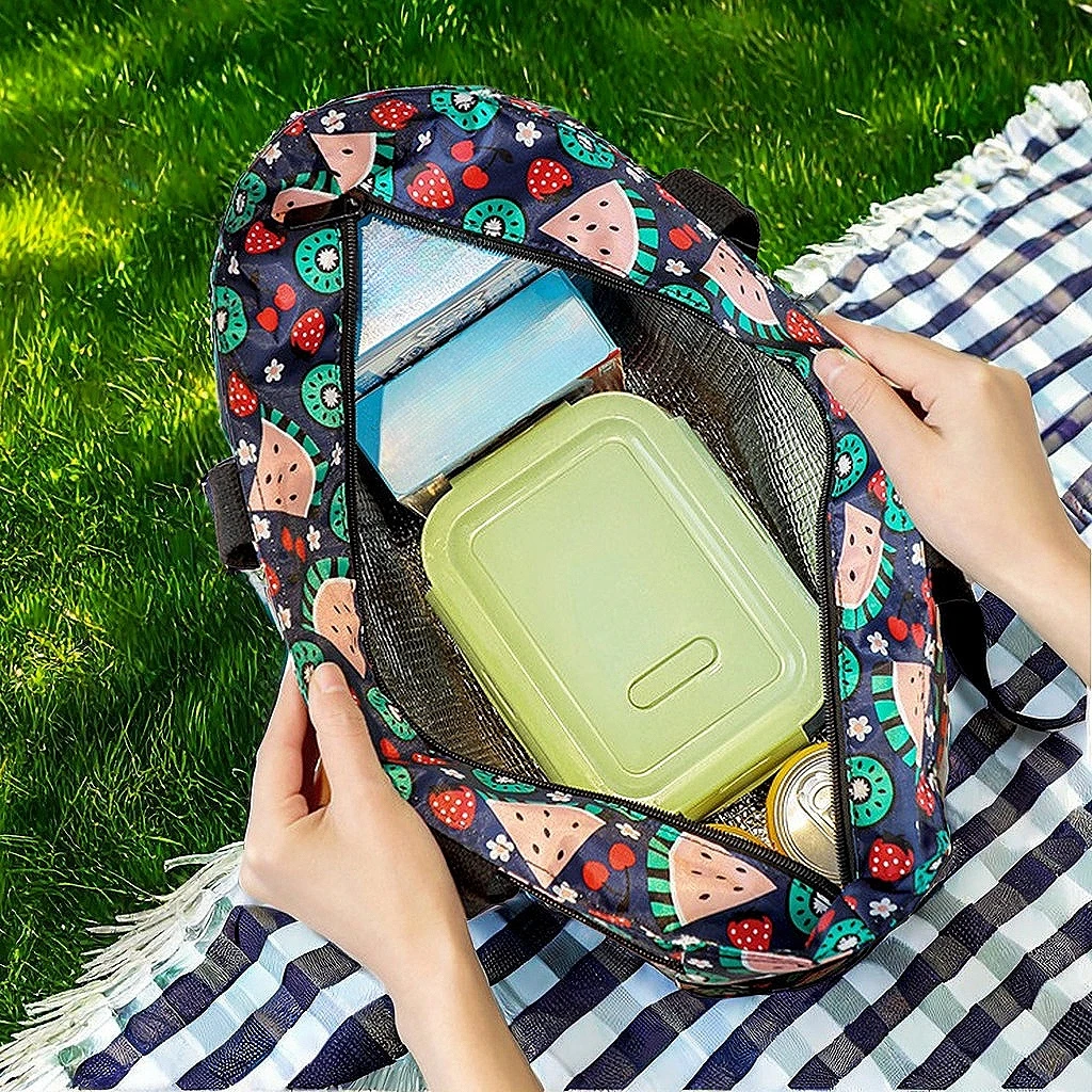 Camp Picnic Bags Outdoor Shoulder Bags New Portable Thermal Handbag Large Capacity Storage Pouch Ice Bag Kitchen Keep Fresh Box