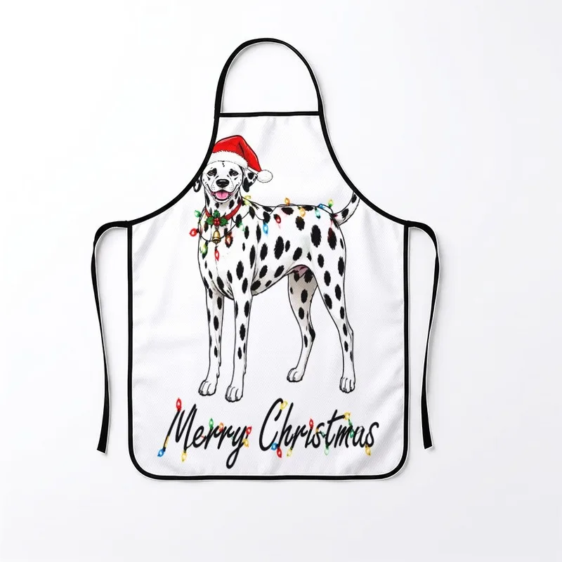 1PC【Apron】2DFlat effect，Focusing on fun and durability，bag features a Dalmatian dog wearing a hat and wrapped in C