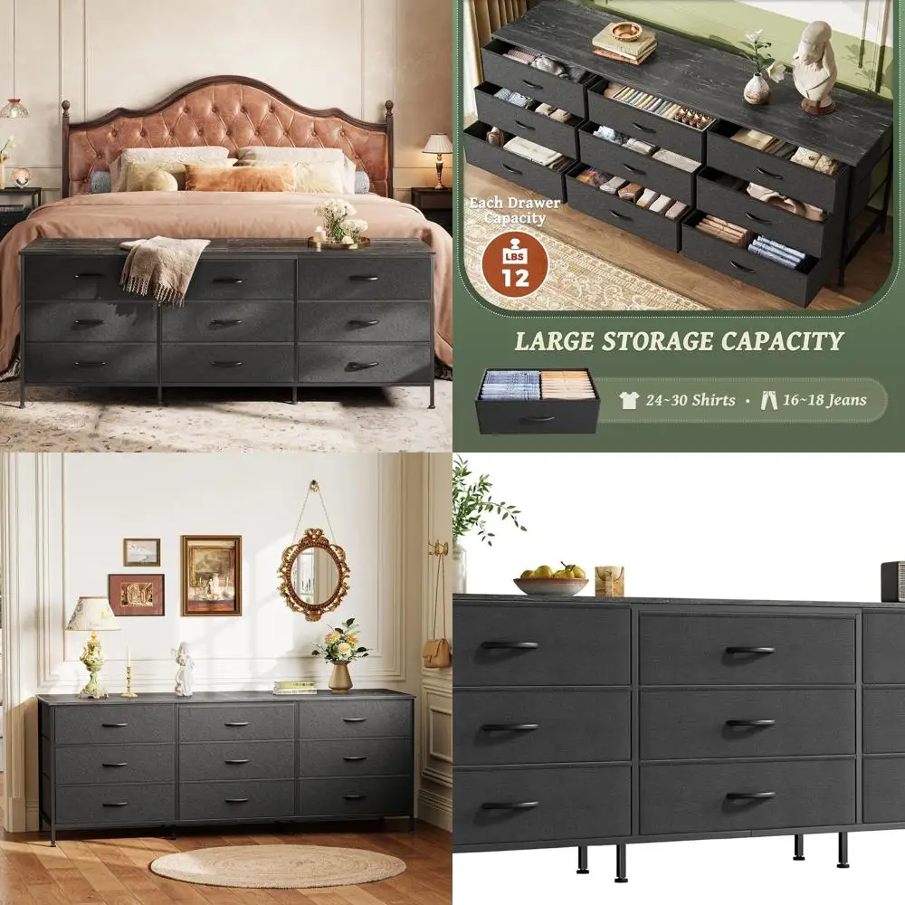 63 Black Wide Chest… - image