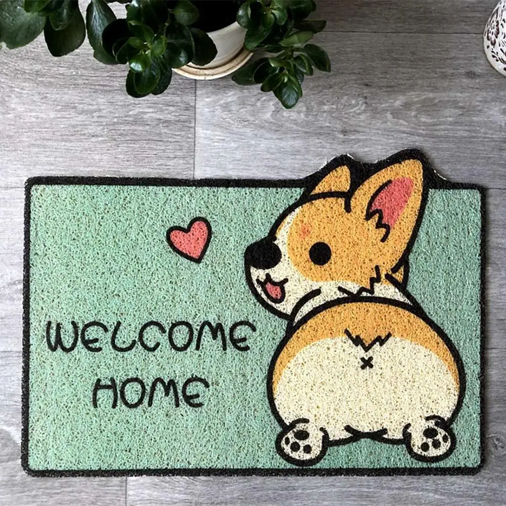 Pattern Floor Mat Dirt-resistant Mat Pattern Decorative Entrance Door Mat Wear-resistant Indoor Outdoor Rug with for Home