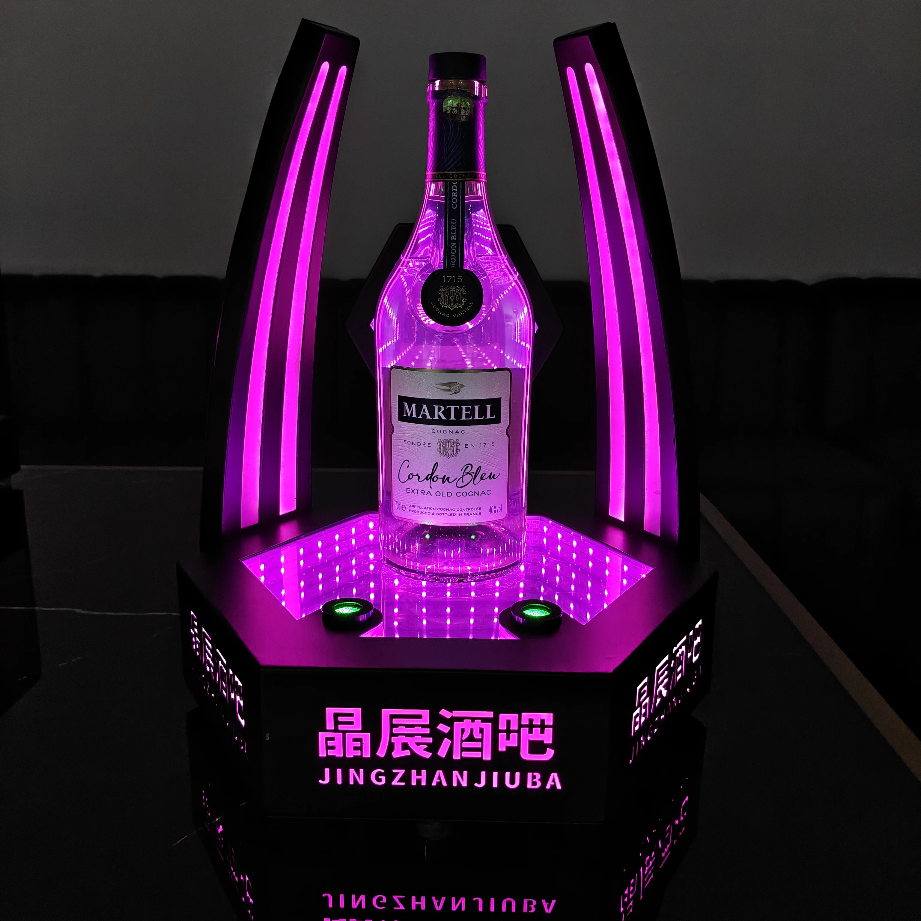 High-End Nightclub Laser Wine Stand Customized Luminous Atmospheric Lighting for KTV Bar Suitable Bar Decor