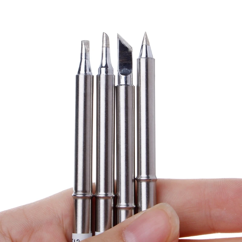 4 / 5 Pcs T12 Series Solder Iron Tips For Hakko FX951 BAKON 950D Soldering Station