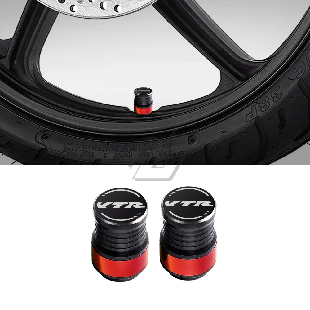 

Motorcycle Accessories Wheel Valve Stem Cap Set Case for Honda VTR250 VTR1000F VTR 250 1000F