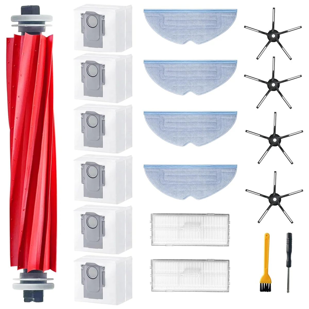 สําหรับ S7 MaxV Ultra/S7 Pro Ultra/S7 Max Ultra เครื่องดูดฝุ่นหุ่นยนต์หลักแปรงด้านข้าง Hepa Filter อะไหล่