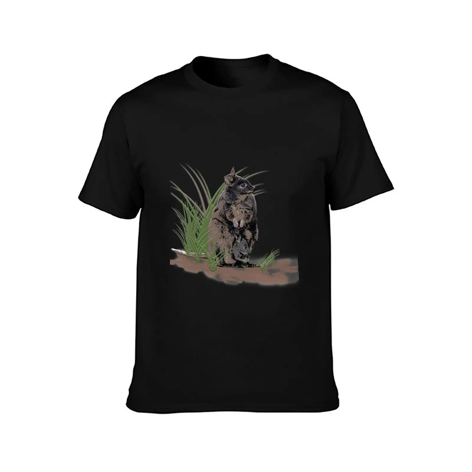 Tasmanian pademelon by Chrissy Wild T-Shirt Outdoor Work Short Sleeve Top