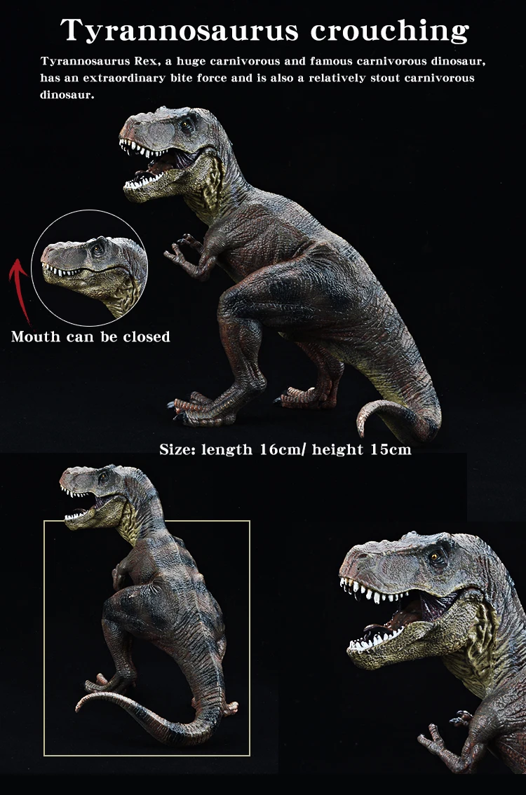 Prähistorische Jurassische Dinosaurier Mosasaurus Saichania Tyrannosaurus Rex Tiermodelle Actionfiguren PVC Hochwertiges Spielzeug für Kinder – Detail 9