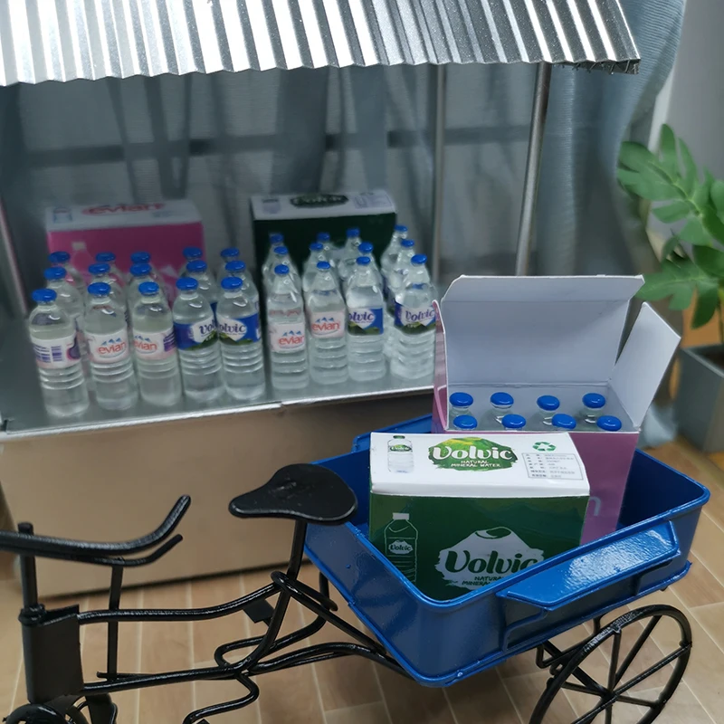 Puppe Haus Mini Mineral Wasser Mini Trinken Modell Supermarkt Szene Lebensmittel Spielen Spielzeug OB11 Puppe Haus Ornamente