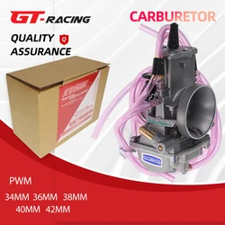 Motorcycle Racing Carburetor PWM 34 36 38 40 42mm Carburetor Universal Large Displacement 2T 4T