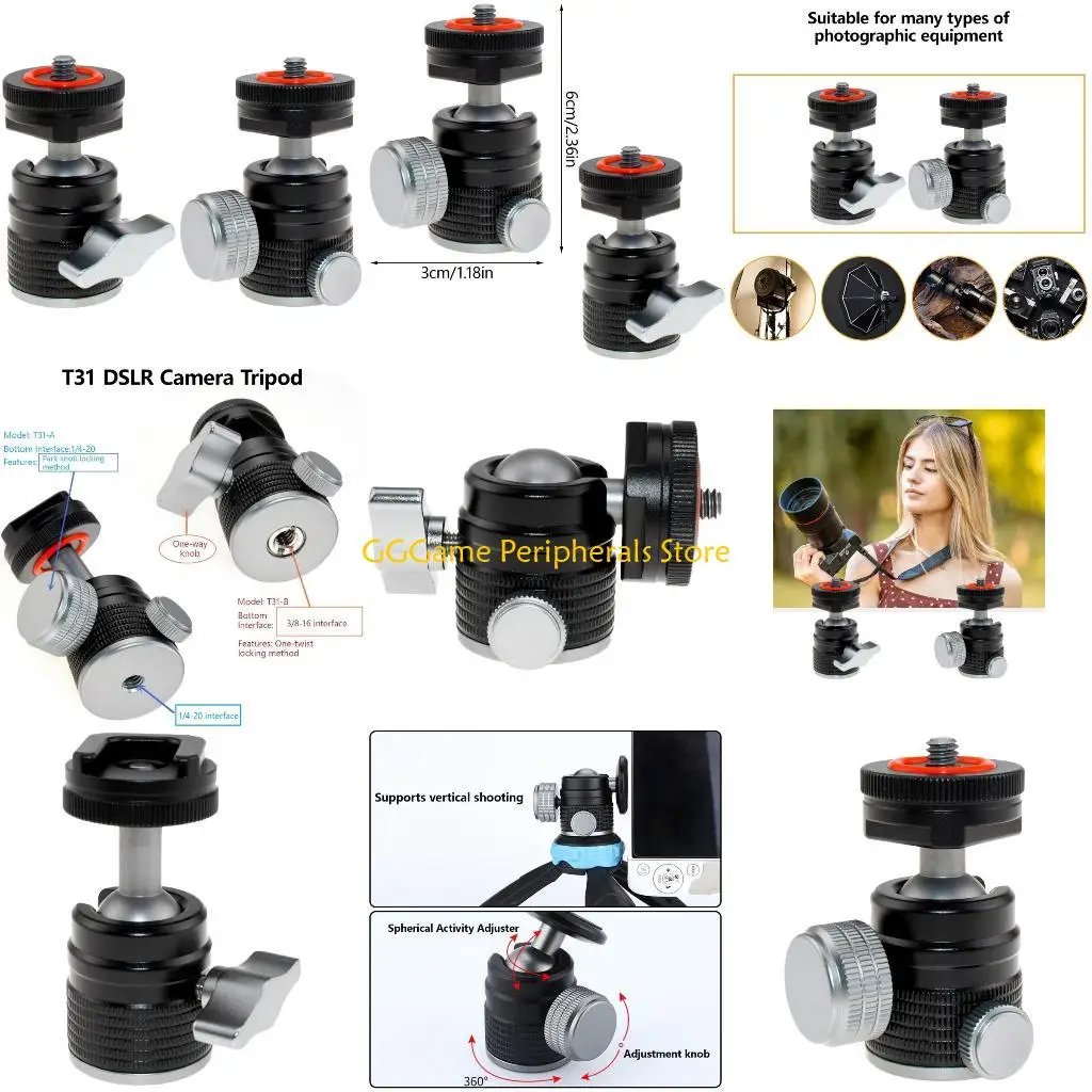 U55B Travel Friendly Camera Tripod with 90° Monopod Opening, Wide Movement for Creative Shot