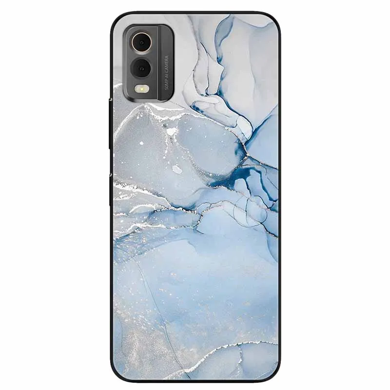 For Nokia C210 Case C02 C22 C32 Phone Cover Soft Silicon Shockproof TPU Funda For C 210 Nokia C210 Protection Capa Luxury Marble