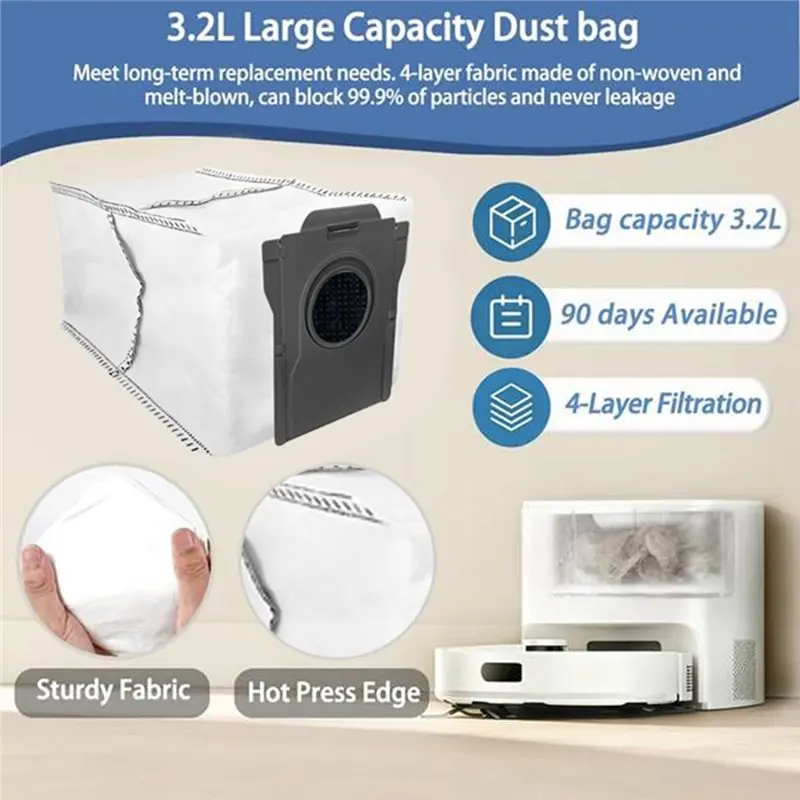[NEWA66Z!】 25PCS Vacuum Brush Filter Mop Cloth Dust Bag Set For Dreame