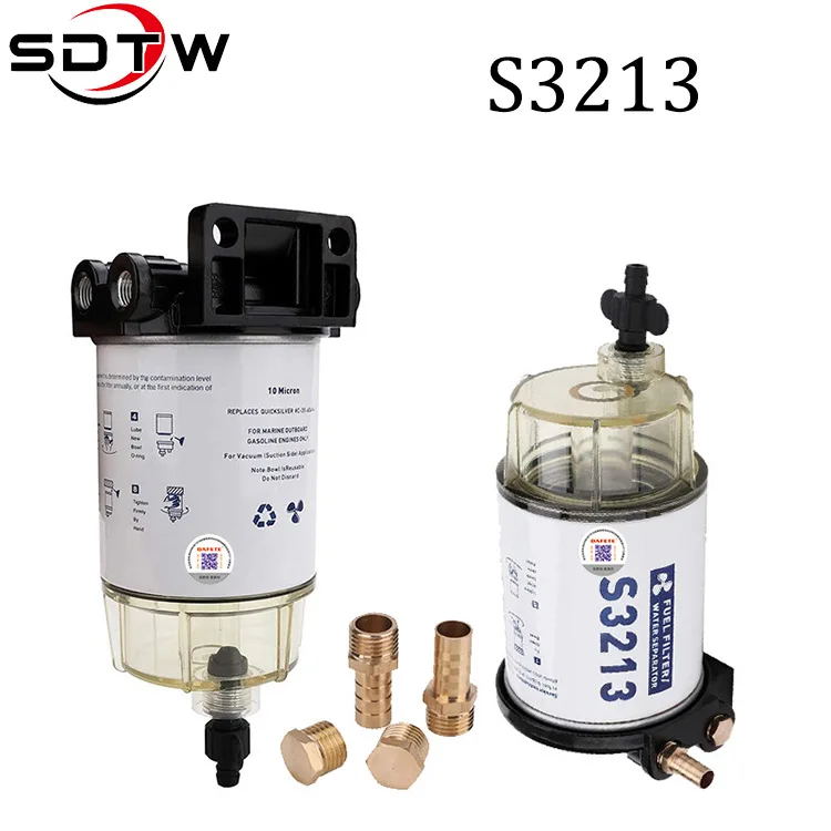 S3213 Fuel Filter Water Separator Assembly Outboard For Mercury Quicksilver OMC Marine Engine boat 10 Micron Filter Kit