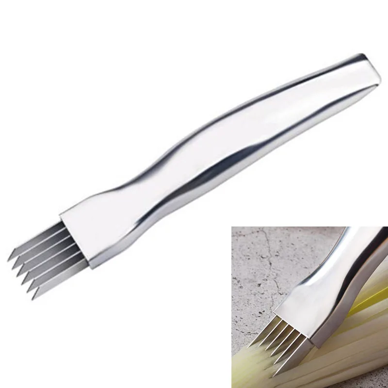 

Stainless Steel Shred Silk Cutter Multifunctional The Knife Vegetable Shredder Slicer Cutter Onion Chopper Gadget Kitchen Tools