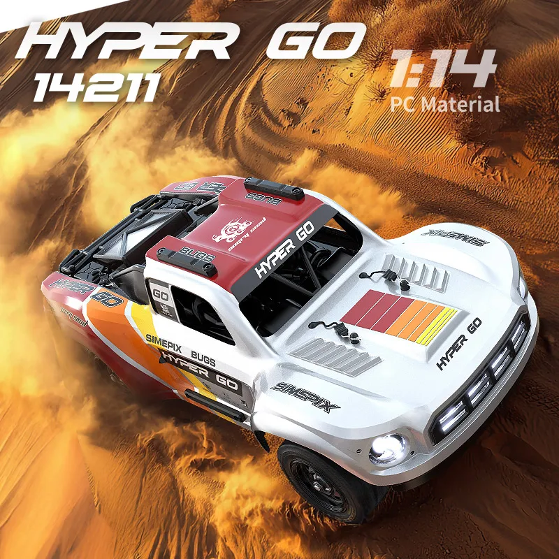 MJX Hyper Go 14211 Brushless RC Auto da corsa 1:14 4WD Illuminazione a LED Sospensione indipendente Metallo Fuoristrada Auto telecomandata Giocattolo
