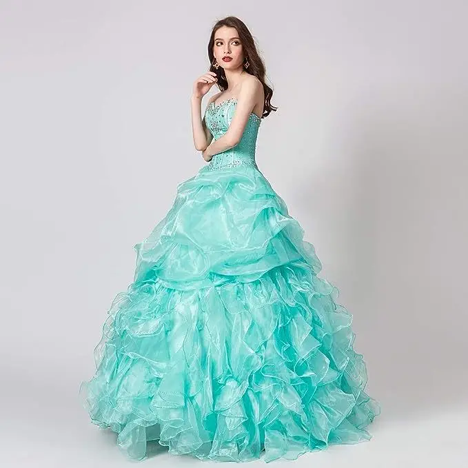 Lamour 2024 New Spring Quinceanera Dresses Strapless Lace Up Elegant Vintage Princess Evening Dress Vestido De Novia Casamento