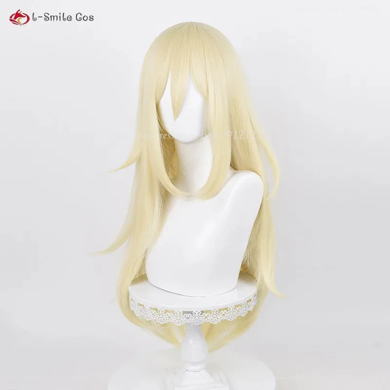 Candy 2025Anime Rachel Gardner Cosplay 75Cm Rambut Sintetis Tahan Panas Emas Muda Wig Ray Permainan Peran + Topi Wig