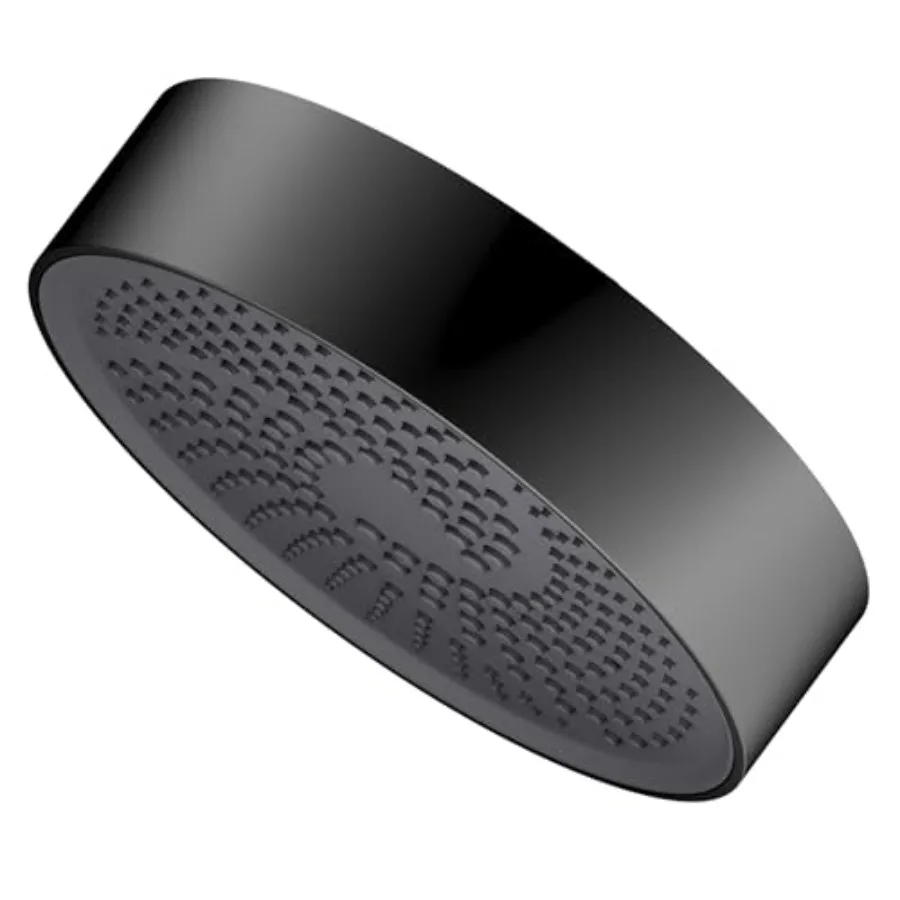 

Душевая лейка высокого давления с резиновыми форсунками против засорения, регулируемая на 360°, 7,87 дюйма, матовый черный цвет