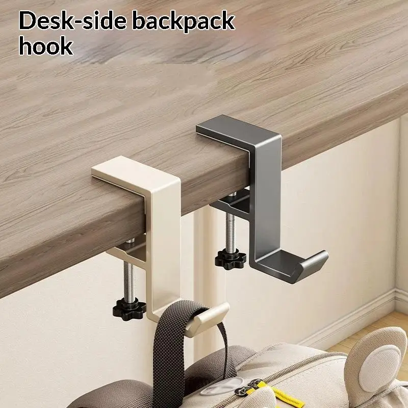 Adjustable Desk Edge Hook Punch-free Hanging Bag Hanger Removable Handbag Holders Magnetic Foldable Multi-functional Table Hook