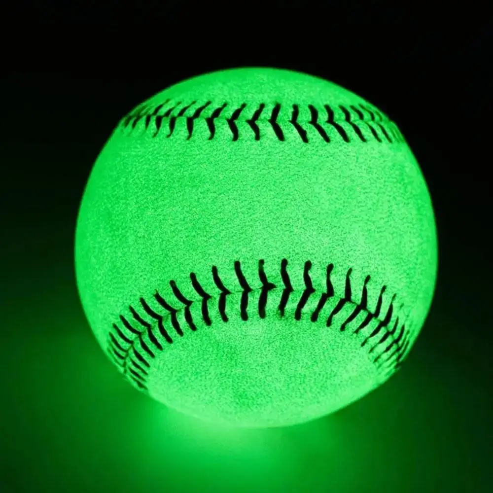 

Official Size Light Up Baseball 9 Inch Special Leather Glow in The Dark Baseball Night Practice Noctilucent Light