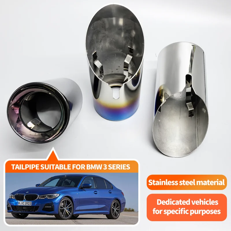 

Exhaust Tip Muffler Tailpipes Fit For BMW F20 F21 F22 F23 F30 F31 F34 GT 3 F32 F33 F36 1/2/3/4 Series Stainless Exhaust Muffler