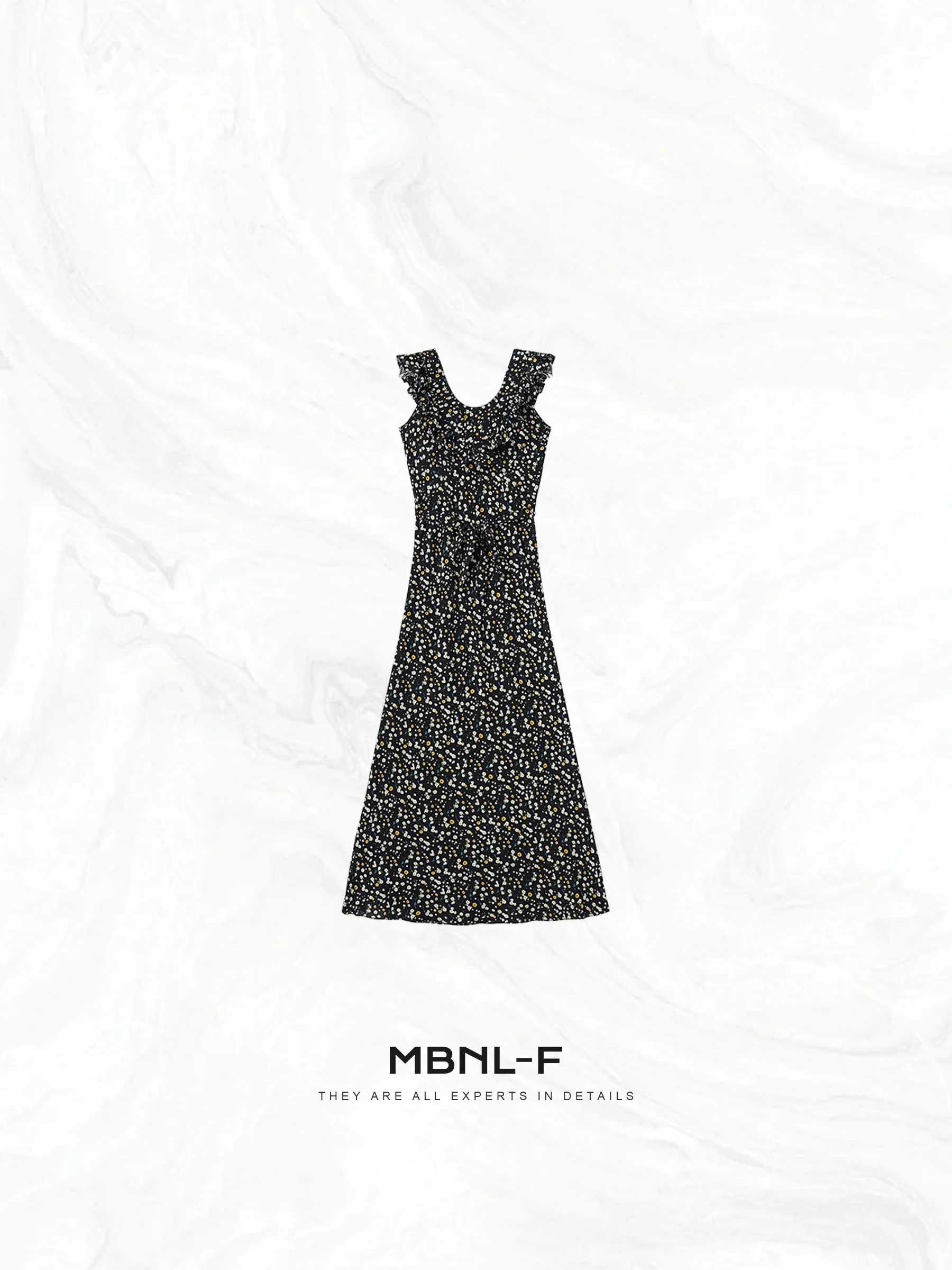 

MBNLF Daisy Early Spring Slimming Floral Dr Long Svel Gown Spring 2025 Season Other Material 00% Women's Faion