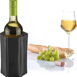 Non-toxic Reusable Wine Cooler Sleeve Universal Folding Wine Bottle Chiller Durable Ice Pack