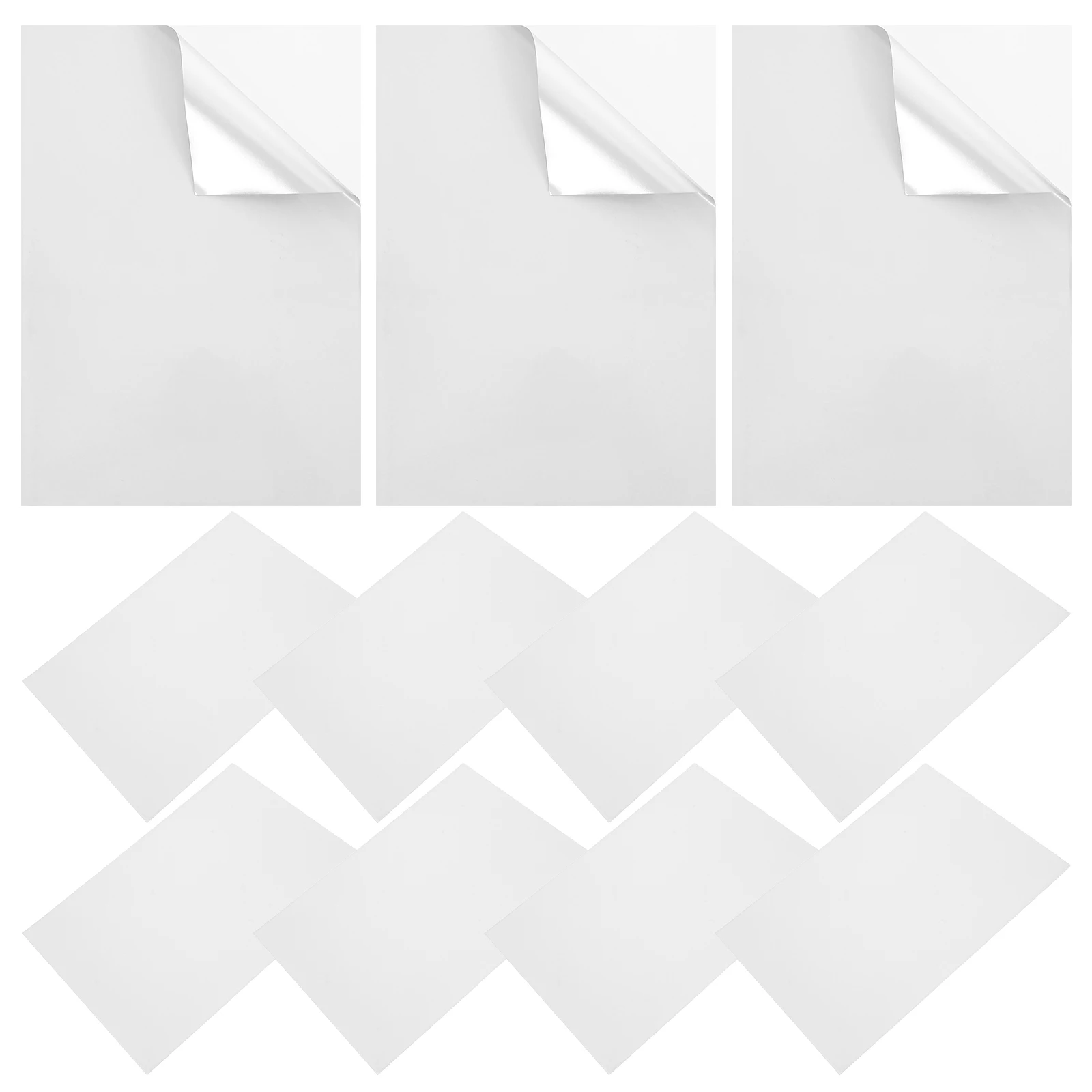 

22 Sheets Quit Holographic Stickers Printable Decal Aluminum Coating Matte Paper