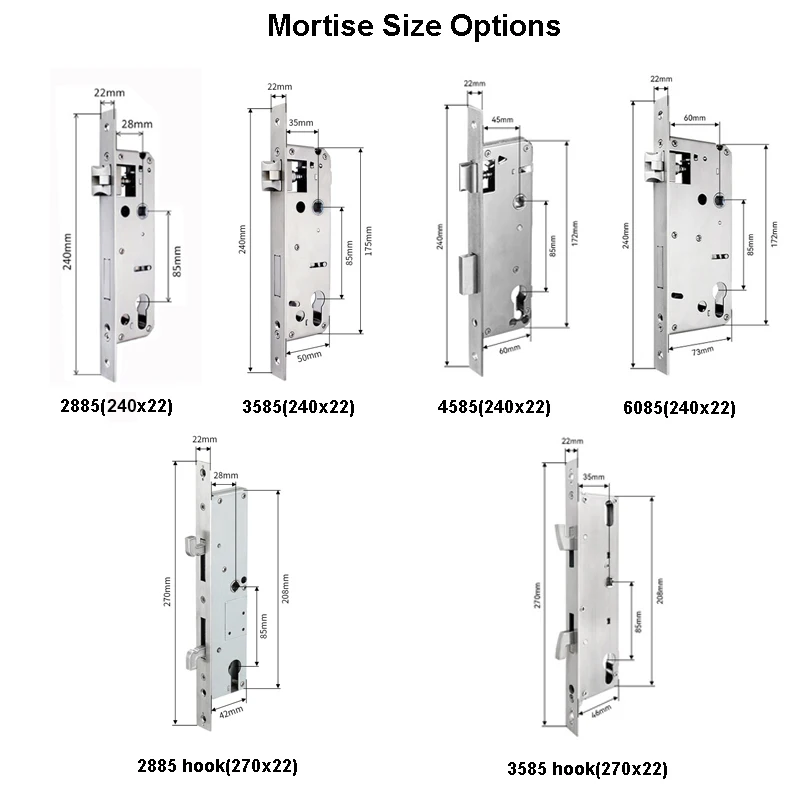 Smart Door Lock With Fingerprint/Password/IC Card/Key/Unlock Compatible With TTlock Application And Suitable For Sliding Doors - view 3