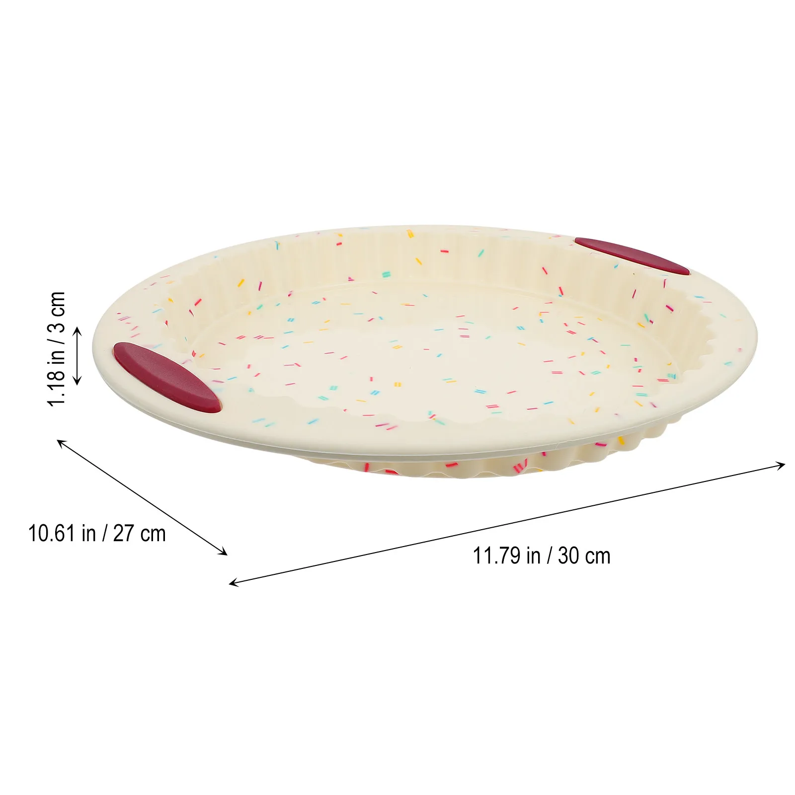1Pcs Premium Thickened Silicone Savarin Mold High Conductivity Baking Pan for Cake Cheesecake Dessert Restaurant Home Use