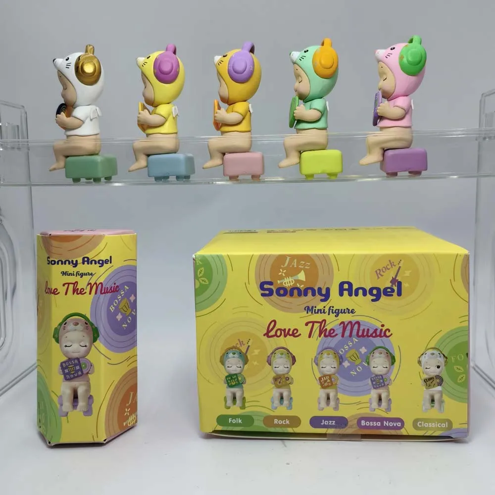 Sonny Angel Love The Music Series Blind Box Mini Figuur Ornamenten Pop Leuke Fans Kindercollectie Mysteries Geschenken Speelgoed