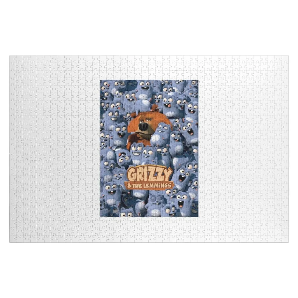 

Grizzy and Lemmings cartoon Jigsaw Puzzle Christmas Gifts Adult Wooden Custom With Photo Puzzle