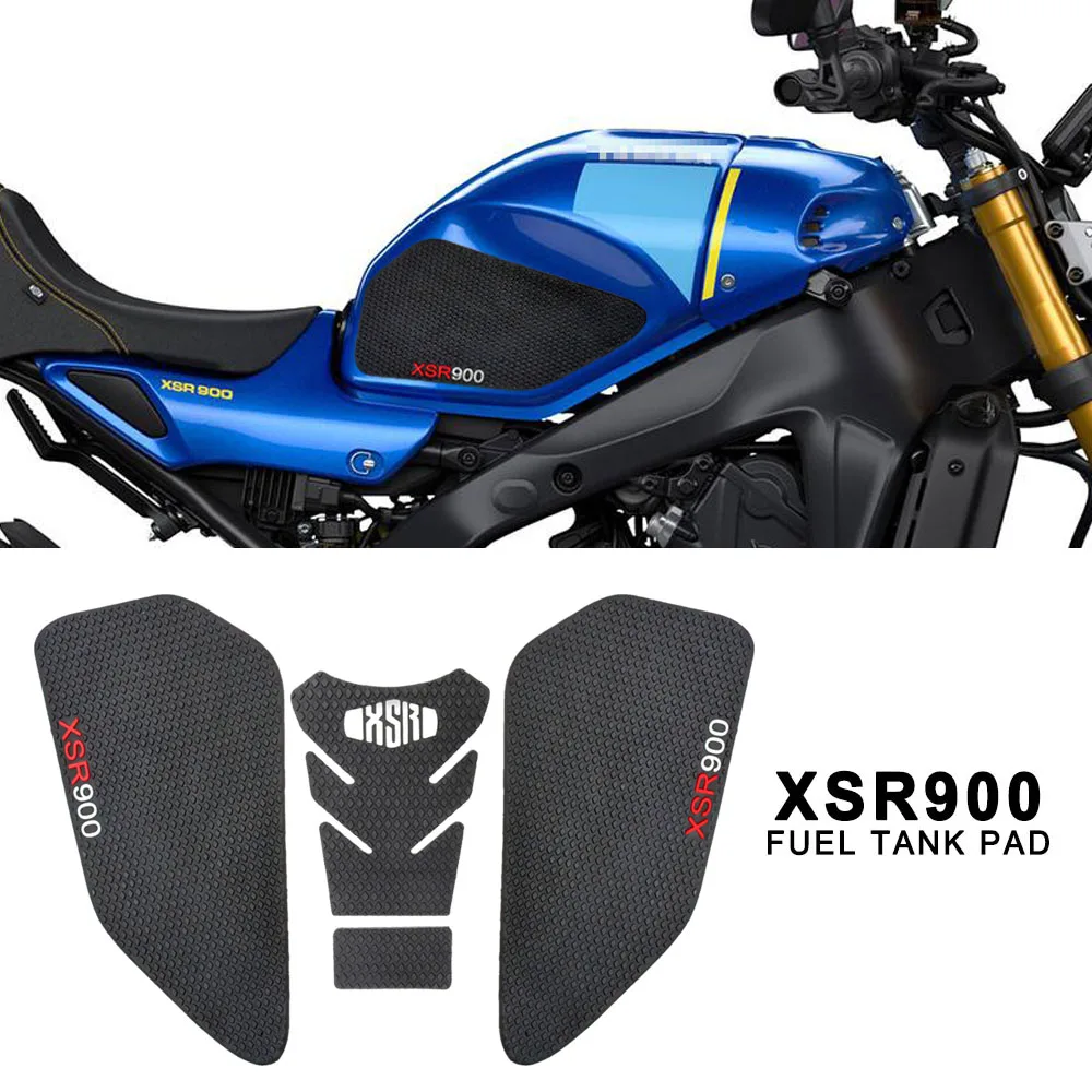 Manopole serbatoio per Yamaha XSR 900 XSR900 2022 adesivi serbatoio carburante Pad protezione serbatoio adesivo ginocchio Grip decalcomania Gas ginocchio Grip trazione