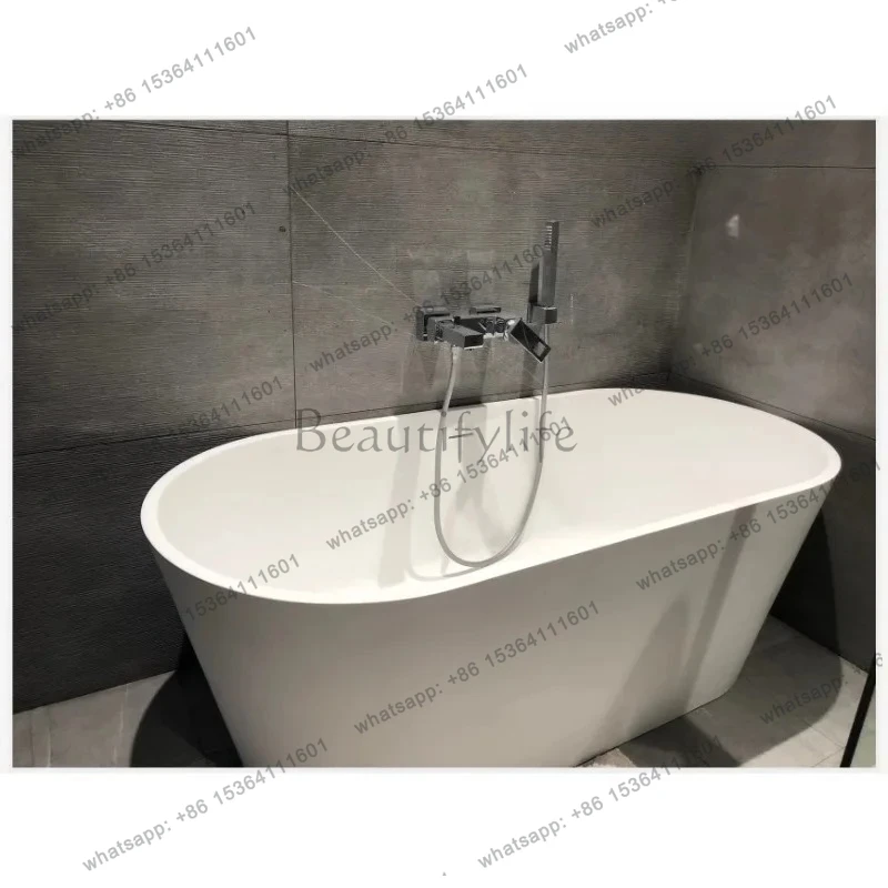 

Household washbasin bathroom high-end five-star hotel artificial stone matte bathtub