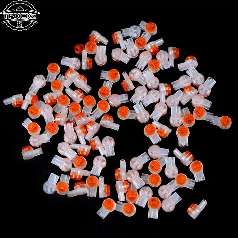 New 100Pcs UY2 K1 Connector Grease Filling Butt Wire Line Terminal For Telephone Network Line Connection High Quality