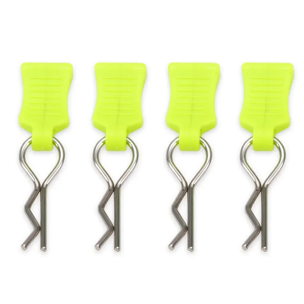 4pcs Body Shell Clip Pin with Fixing Bracket Aluminum Mount Set for 1/8 1/10 1/12 RC Model Car Toys Spare Parts Accessories