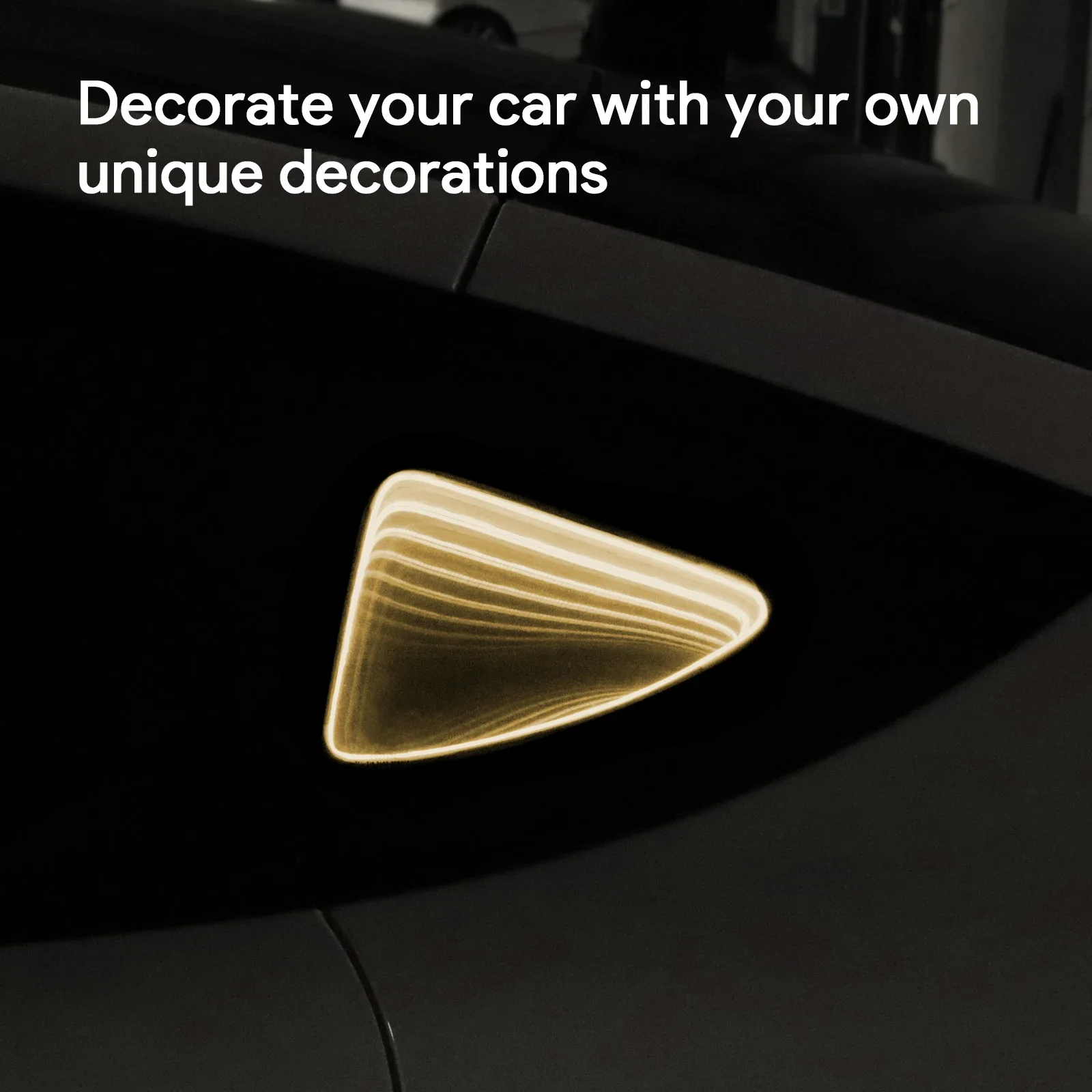 

Rear Triangle Window LED Light for Tesla Model 3 Y 2019–2024 Metal Ambient Strip Car Decoration Accessories Kit Ambient Lighting