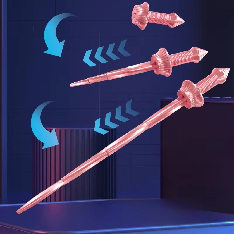 3D Printed Gravity Telescopic Sword Figurines Gravity Sword Creative Handmade Telescopic Toy Gift Model Art Trend Miniatures