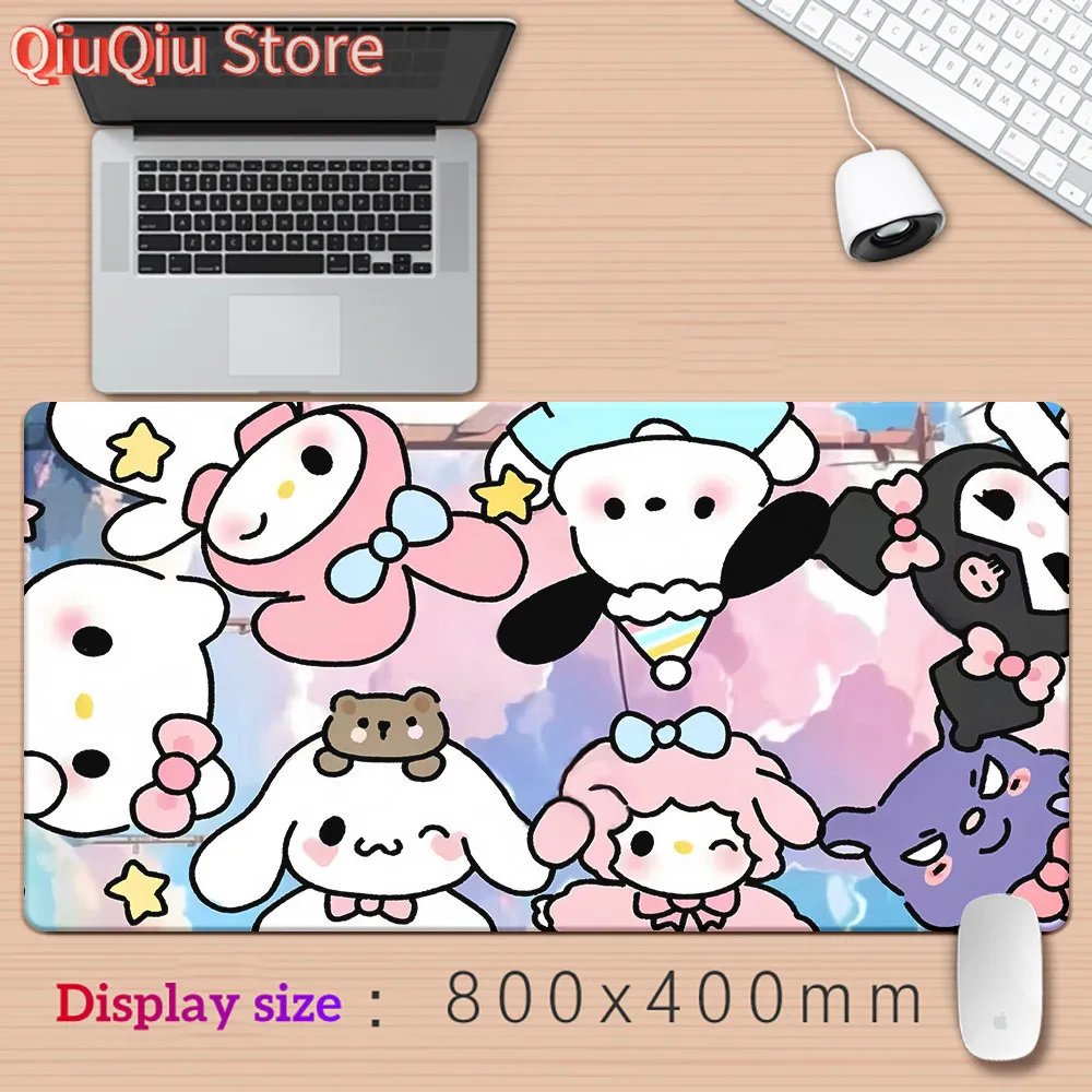 لوحة ماوس كبيرة XXL Cinnamoroll Mouse Pad ملحقات ألعاب لوحة المفاتيح ماوس ماتس لعبة كمبيوتر مكتبي ألعاب الكمبيوتر المحمول حصيرة مكتبية #3