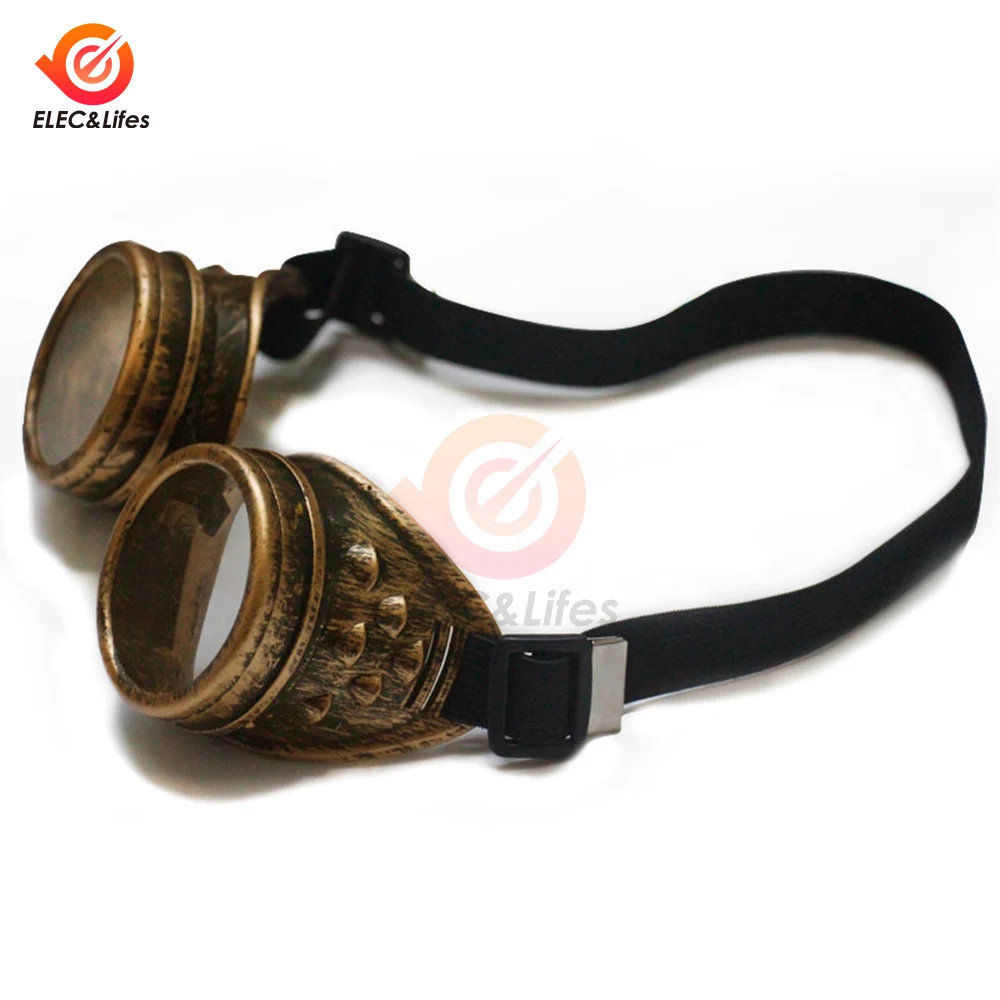 New Fashion Arrival Welding glasses Vintage Style Steampunk Goggles Welding Punk Glasses Cosplay Brand Designer Five Colors Lens