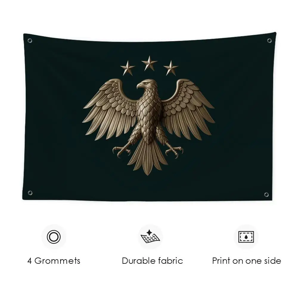 new Syria cool logo Eagle Flags 3x5 Ft custom Banner for Garage Door room decor Wall Out Decoration