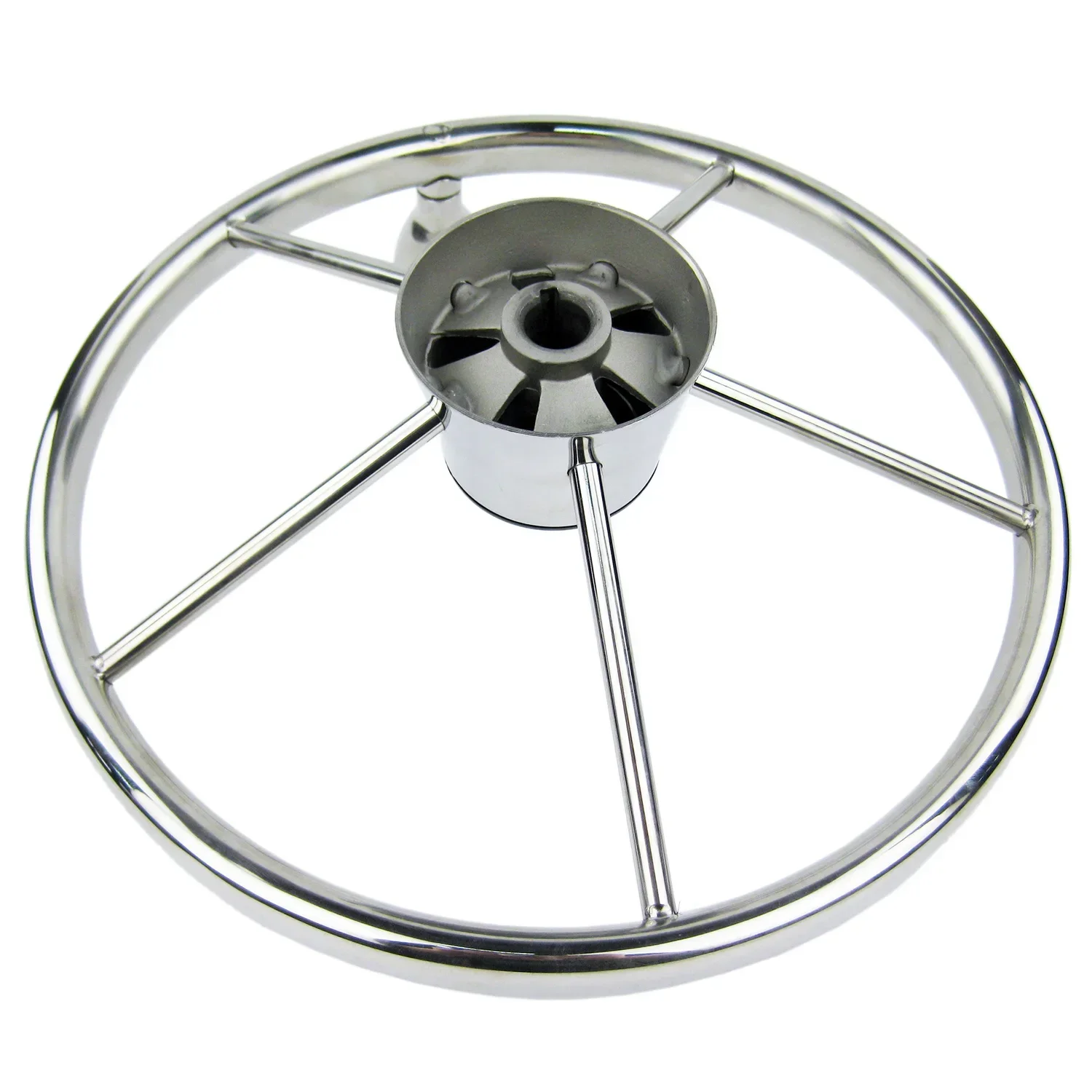 Boat Steering Wheel 5 Spoke With Knob 13.5 Inch Marine Wheeling Boat Parts