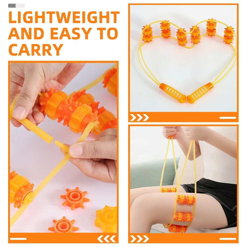 Rullo di massaggio manuale a 36 ruote per il sollievo della spalla del collo posteriore Rullo per il corpo dello strumento portatile per massaggiatore muscolare per l'home office