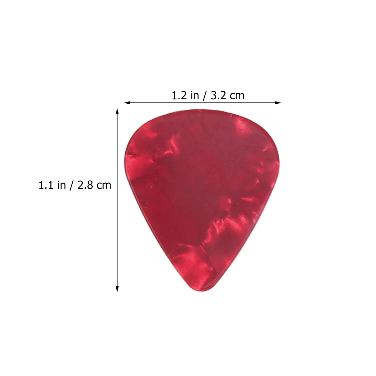 

5pcs Celluloid Guitar Pick For Acoustic Classic Nylon String Instruments Lightweight Durable Easy Grip Ukulele Bass Plectrum