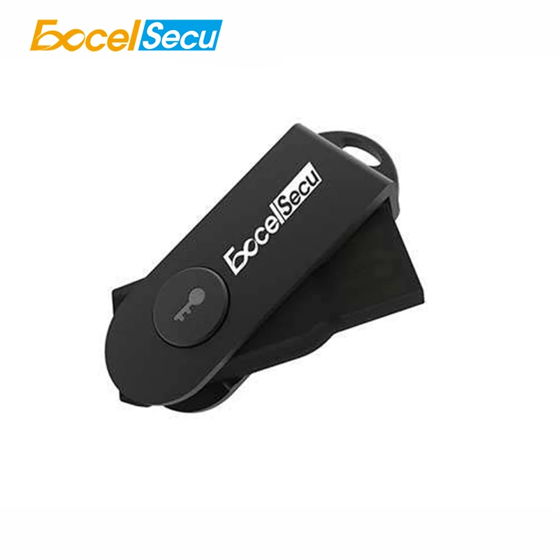 Excelsecu FIDO2 NFC Security Key Cryptography Passwordless Two-factor Authentication Portable Durable Standard Hid Device