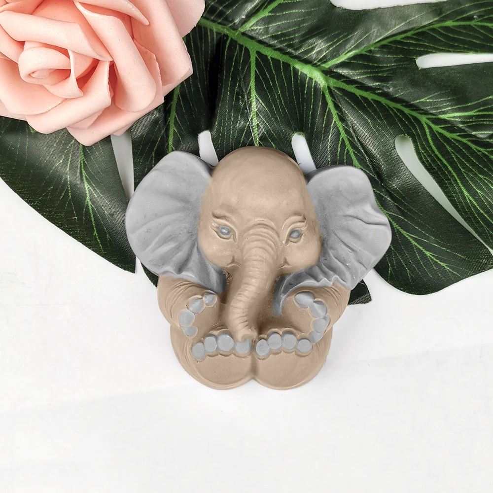 DW0229 PRZY Animal Elephant Moulds Elephant Baby Silicone Wedding Birthday Candle Mold Soap Molds Clay Resin Moulds