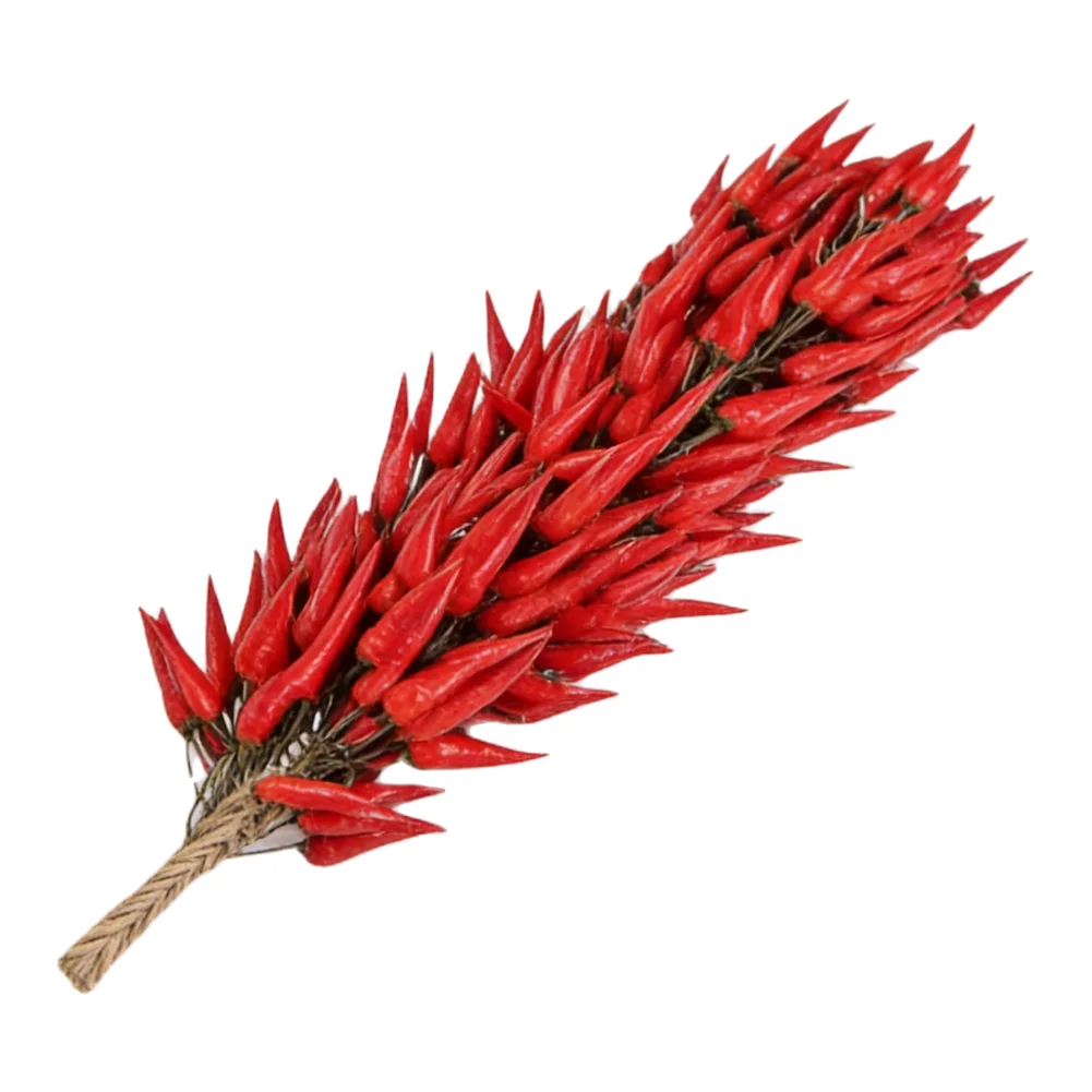 10 Piece Artificial Red Chili Pepper String Set for Home Kitchen and Restaurant Wall Decoration Lightweight and Long Lasting