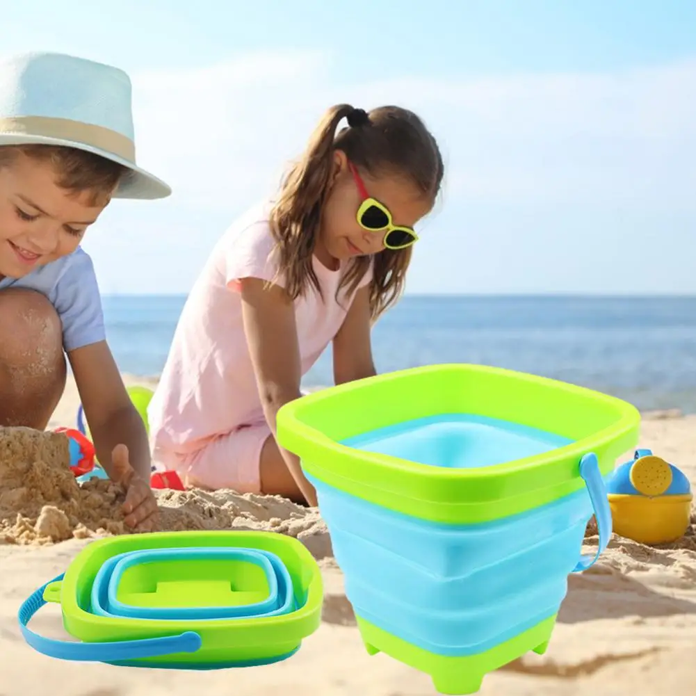 1 Set Smooth Edge Kids Baby Beach Sand Castle Sandbox Toy Set Smooth Edge Beach Toy Set Sand Bucket Boys Girls Gift